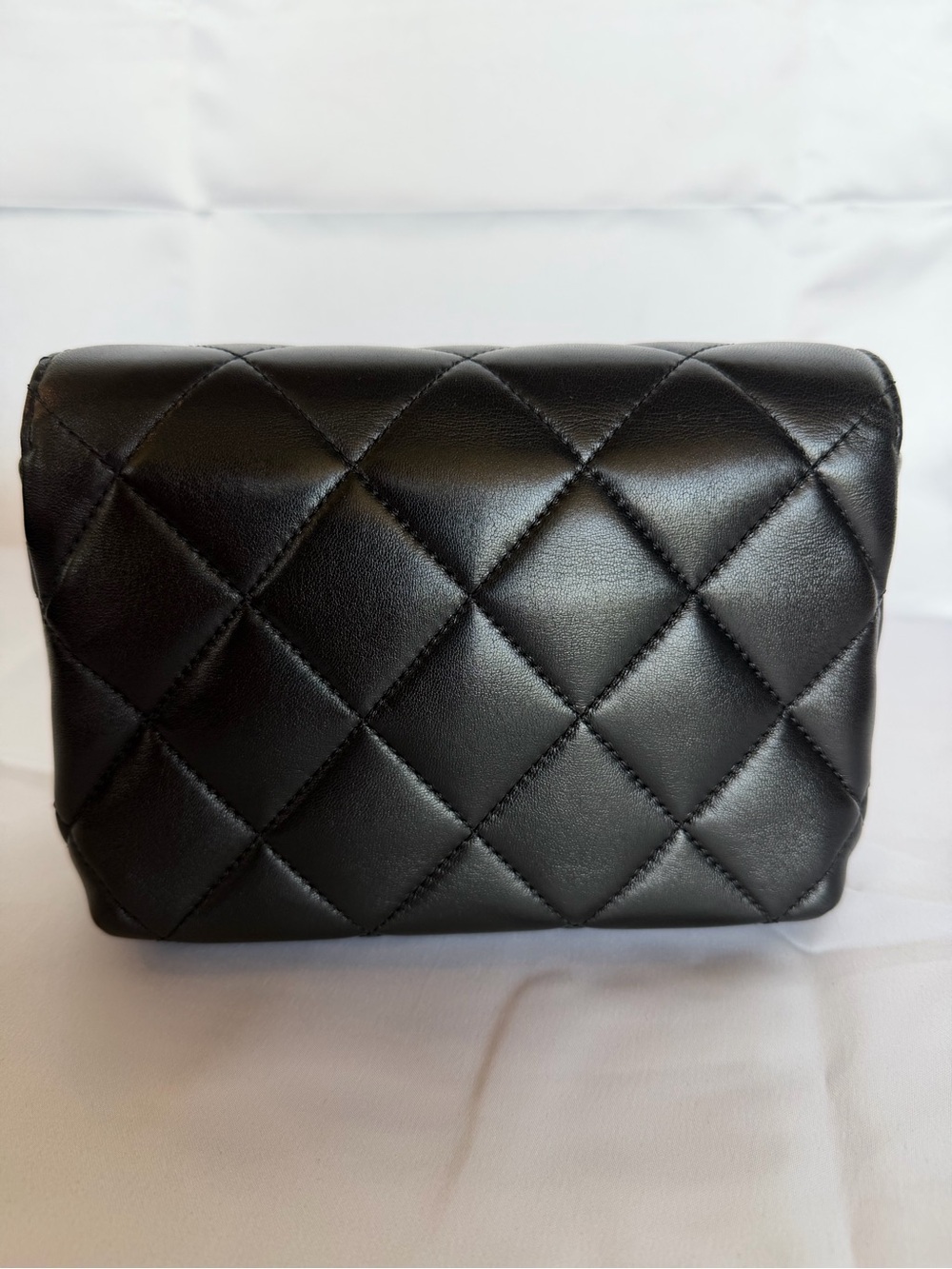 CHANEL 24A Black Lambskin Mini Flap Chanel CC Turnlock Full Set Microchipped - Picture 7 of 16